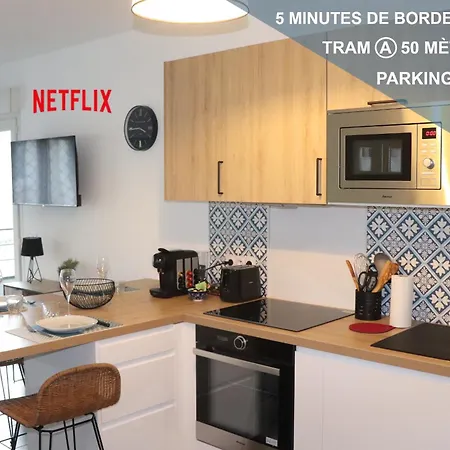 Apartamento Les Cedres -Tram A 50 Metres, Bordeaux A 5 Minutes, Parking Cenon Exterior foto